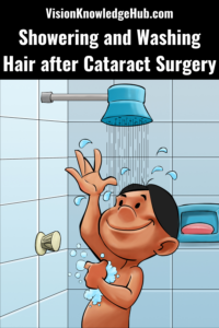 Showering and Washing Hair after Cataract Surgery pin