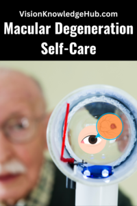 Macular Degeneration Self-Care pin